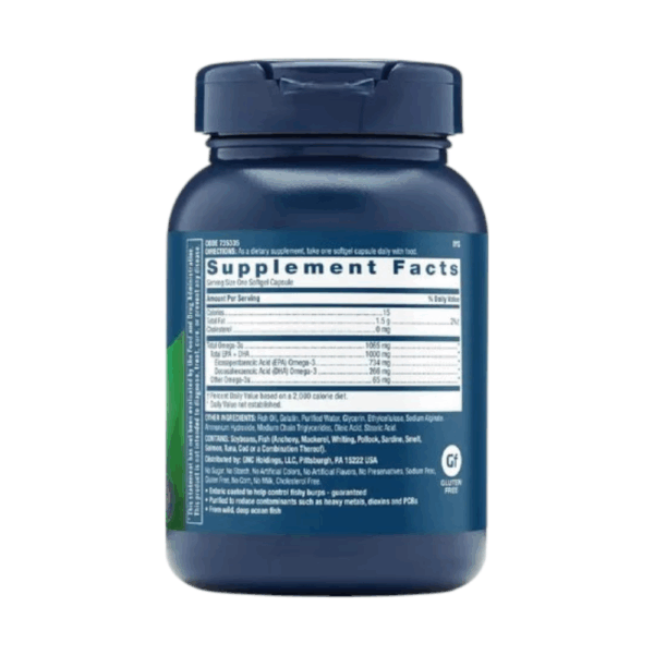 TRIPLE STRENGHT FISH OIL 1,000 MG x 60 CAPS - GNC - Imagen 2