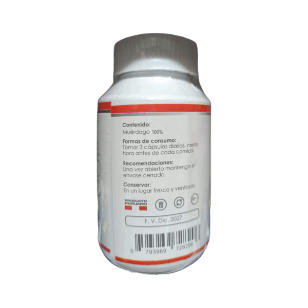 MUERDAGO PREMIUM 500 MG x 100 CAPS - ELYON NATURAL - Imagen 2
