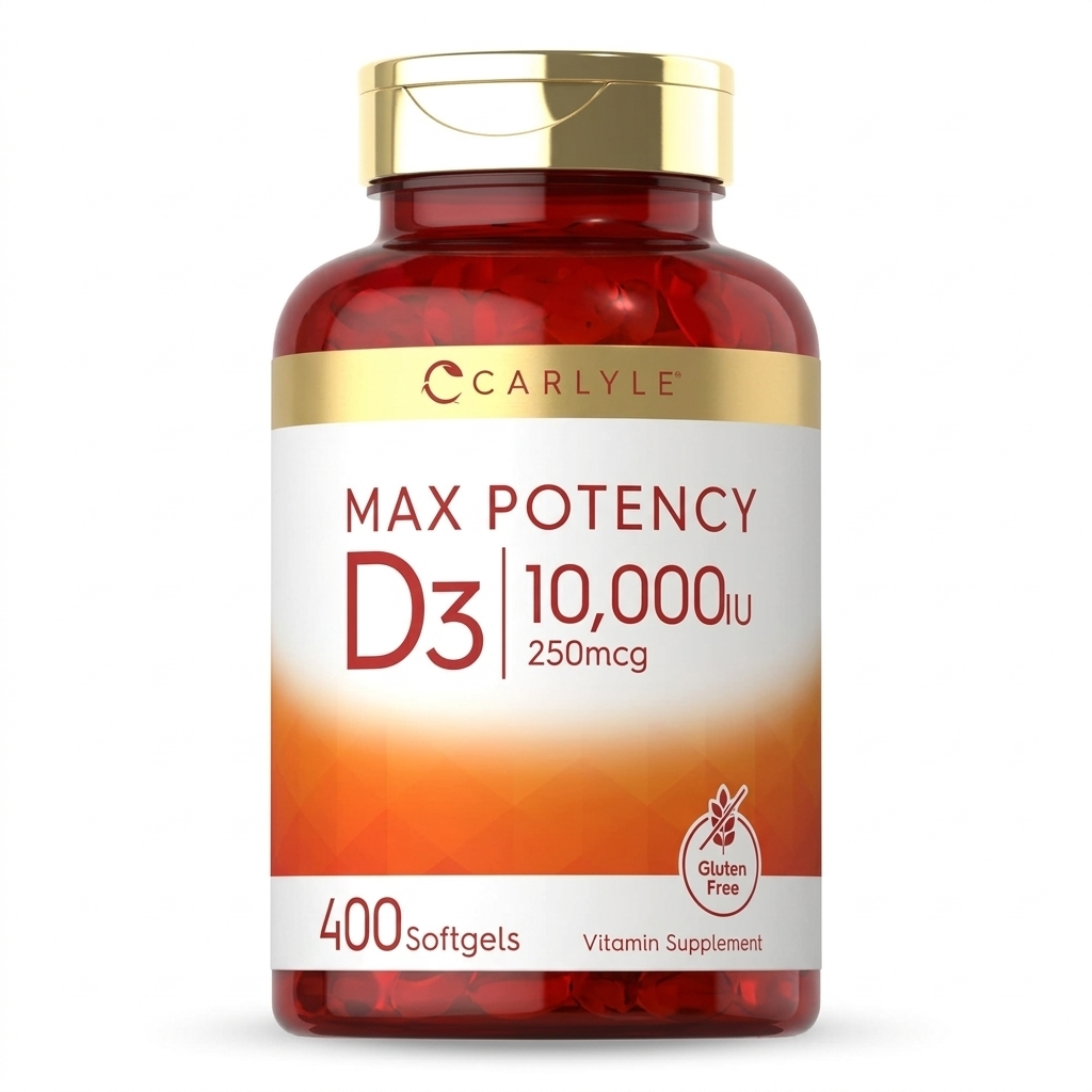 MAX POTENCY D3 10,000 IU x 400 CAPS - CARLYLE - Imagen 3