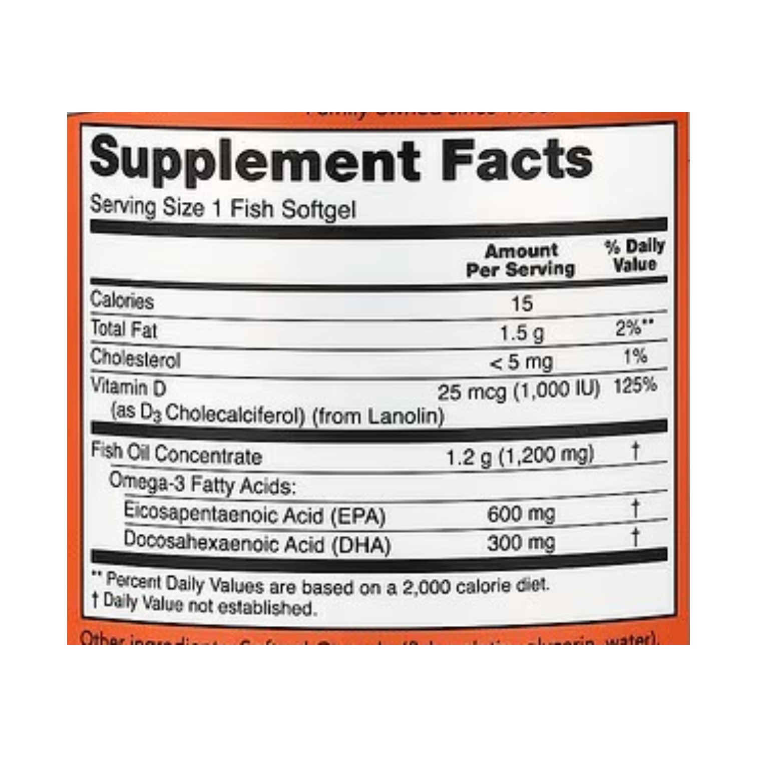 ULTRA OMEGA 3-D FISH OIL 1,000 IU x 90 CAPS - NOW - Imagen 2
