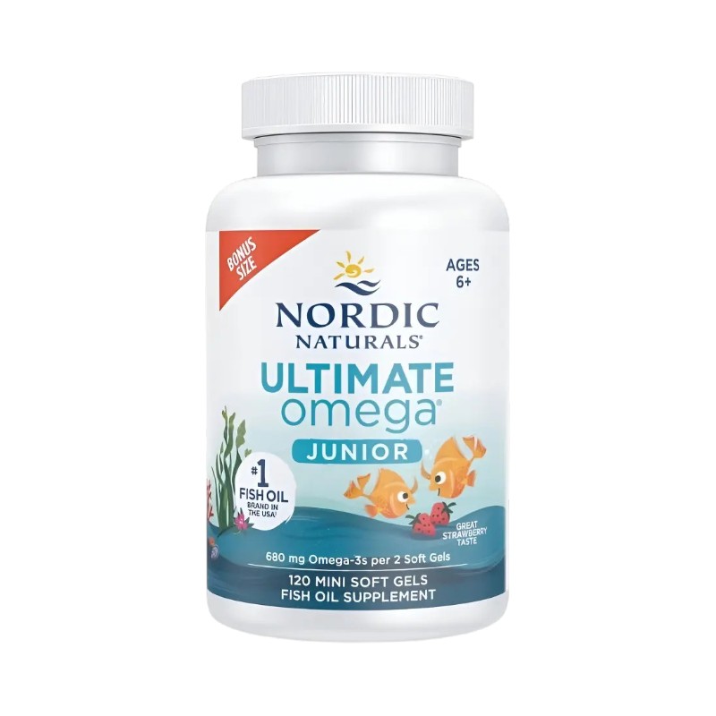 ULTIMATE OMEGA JUNIOR 680 MG x 120 SOFT - NORDIC NATURALS - Imagen 3