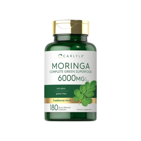 MORINGA (Complete green superfood) 6000 MG x 180 CAPS - CARLYLE