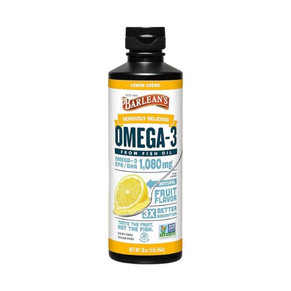 OMEGA-3 (Aceite de pescado) 1,080 MG x 227 ML - BARLEAN'S