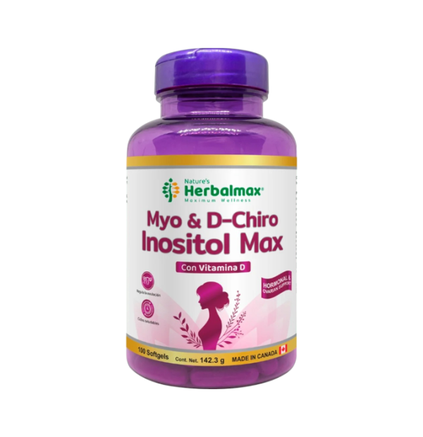 MYO & D-CHIRO INOSITOL MAX x 100 CAPS- HERBALMAX