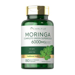 MORINGA (Complete green superfood) 6000 MG x 180 CAPS - CARLYLE