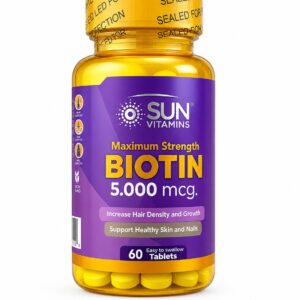 BIOTIN 5.000 MCG x 60 TABLETS - SUN VITAMINS