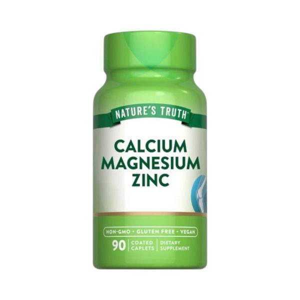 CALCIUM MAGNESIUM ZINC x 90 CAPS - NATURE'S TRUTH