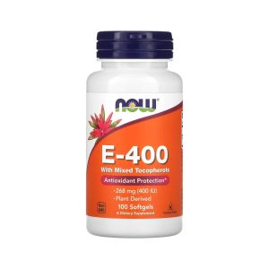 E-400 (con tocoferoles mixtos) 268 MG x 100 SOFT - NOW
