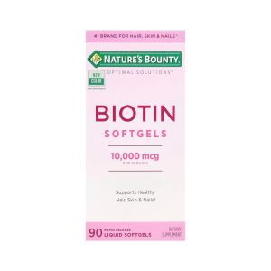 BIOTIN 10,000 MCG x 90 SOFT - NATURE'S BOUNTY
