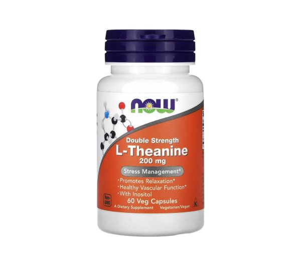 L-THEANINE 200 MG x 60 CAPS - NOW