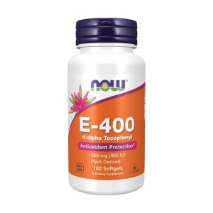 E-400 (d-alpha Tocopheryl) 268 MG x 100 SOFT - NOW
