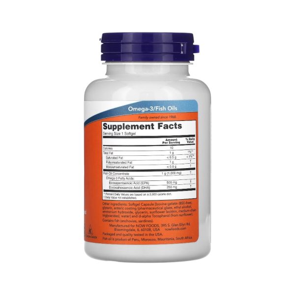 ULTRA OMEGA-3 FISH OIL x 90 CAPS - NOW - Imagen 2
