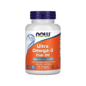 ULTRA OMEGA-3 FISH OIL x 90 CAPS - NOW