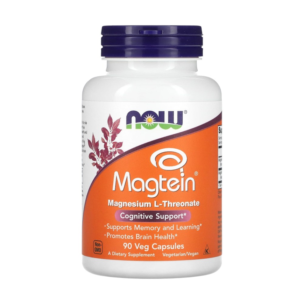 MAGTEIN MAGNESIUM L-THREONATE 90 CAPS - NOW