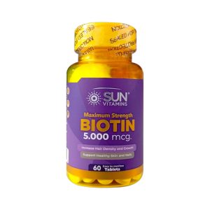 BIOTIN 5.000 MCG x 60 TABLETS - SUN VITAMINS