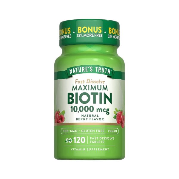 BIOTIN 10.000 MCG x 120 TABLETS - NATURE'S TRUTH