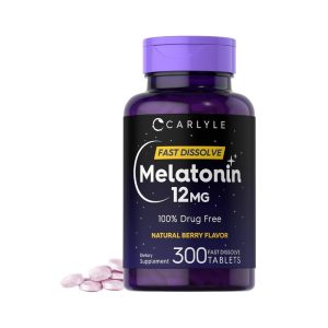 MELATONIN 12 MG x 300 TABLETS - CARLYLE