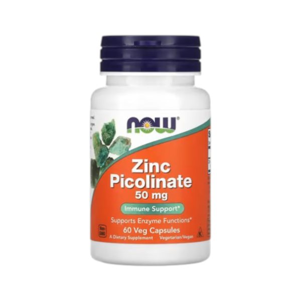 ZINC PICOLINATE 50 MG x 60 CAPS - NOW