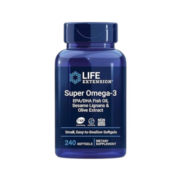 SUPER OMEGA-3 EPA/DHA FISH OIL, 240 SOFT - LIFE ESXTENSION