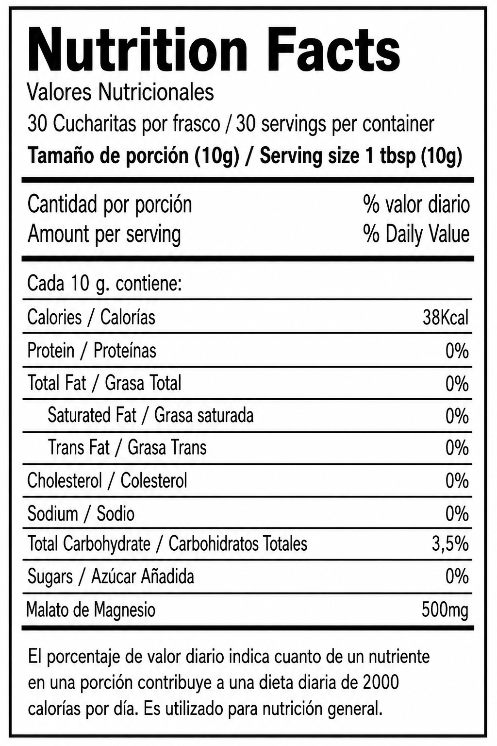 MALATO DE MAGNESIO 300 GR - CITRALAB - Imagen 3