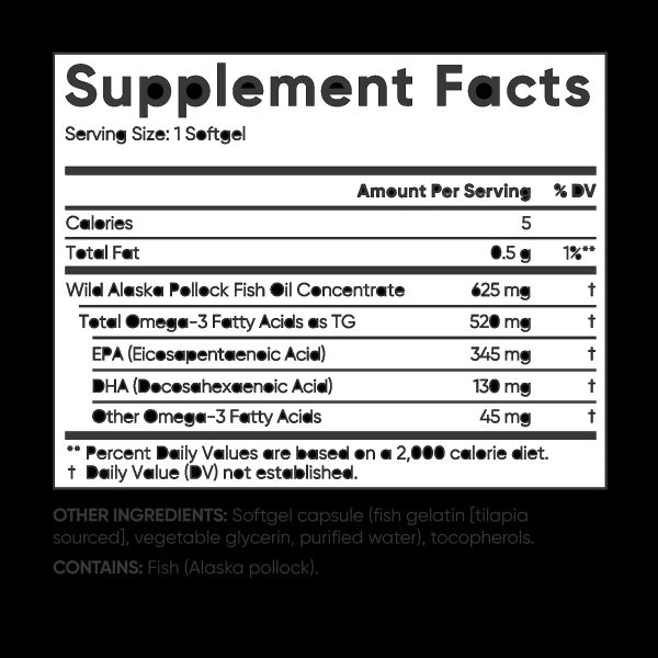 OMEGA-3 FISH OIL 625 MG x 120 SOFT - ALASKAN - Imagen 2