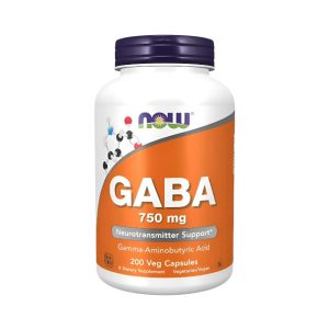 GABA 750 MG x 200 CAPS - NOW