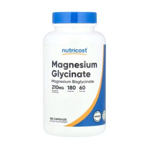 MAGNESIUM GLYCINATE 210 MG x 180 CAPS - NUTRICOST