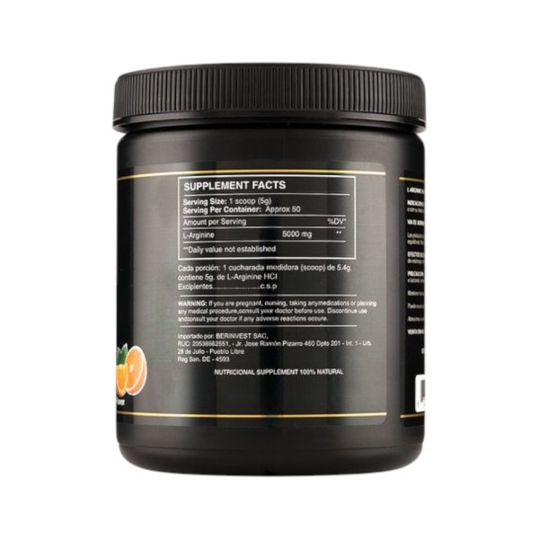 L-ARGININE HCI 5000 MG x 250 GR (POLVO) - XTRALIFE - Imagen 2