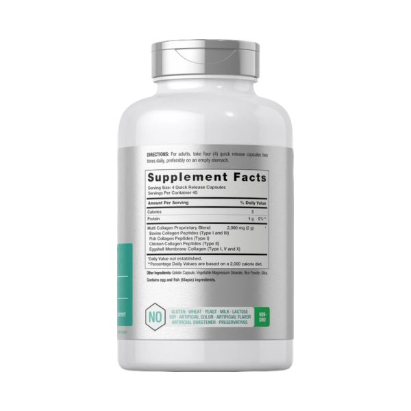 MULTI COLLAGEN PROTEIN x 180 CAPS - HORBAACH - Imagen 3