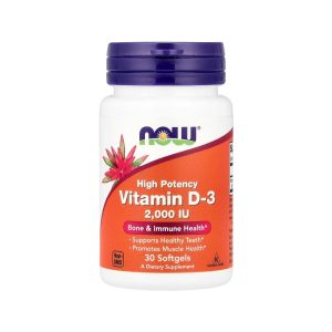 VITAMIN D-3 2,000 IU x 30 CAPS - NOW