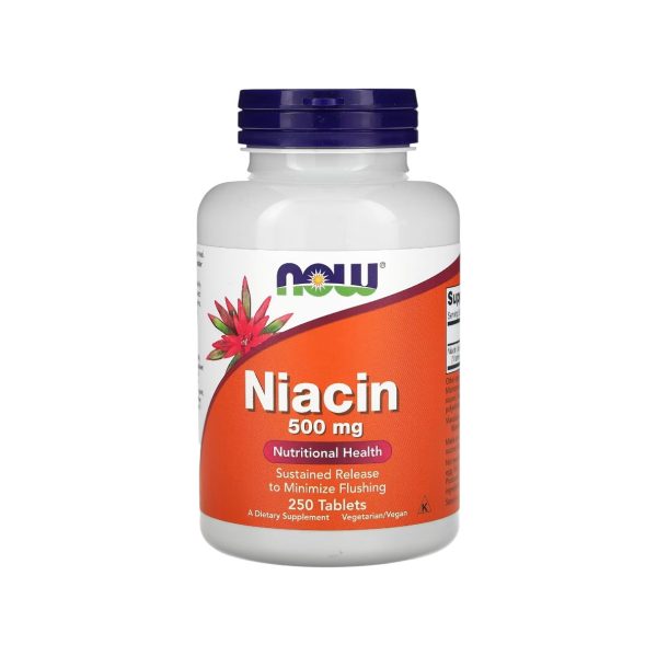 NIACIN 500 MG x 250 CAPS - NOW