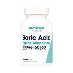 BORIC ACID 600 MG X 60 CAPS - NUTRICOST WOMEN