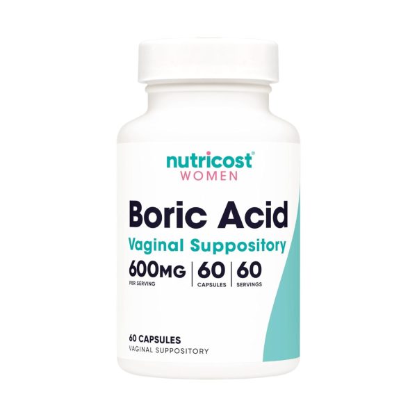 BORIC ACID 600 MG X 60 CAPS - NUTRICOST WOMEN