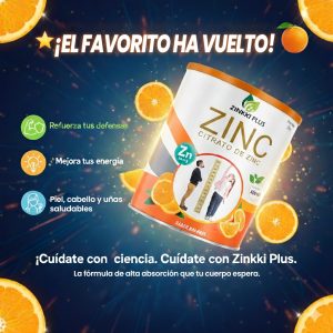ZINC CITRATO ZINC 30 MG x 300Gr - ZINKKI PLUS