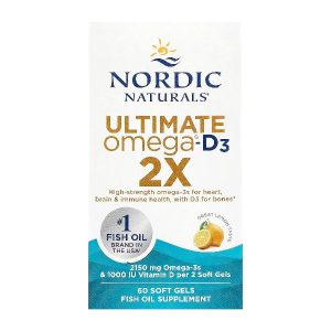 ULTIMATE omega-(vitamina D3) 2X de 2150 MG x 60 CAPS - NORDIC NATURALS
