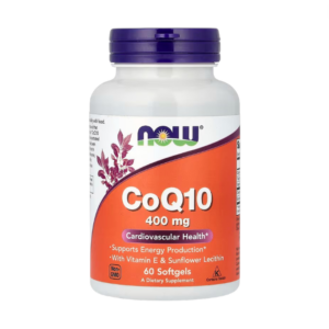 COQ10 (con vitamina E y Lecitina de Girasol) 400 MG x 60 CAPS - NOW