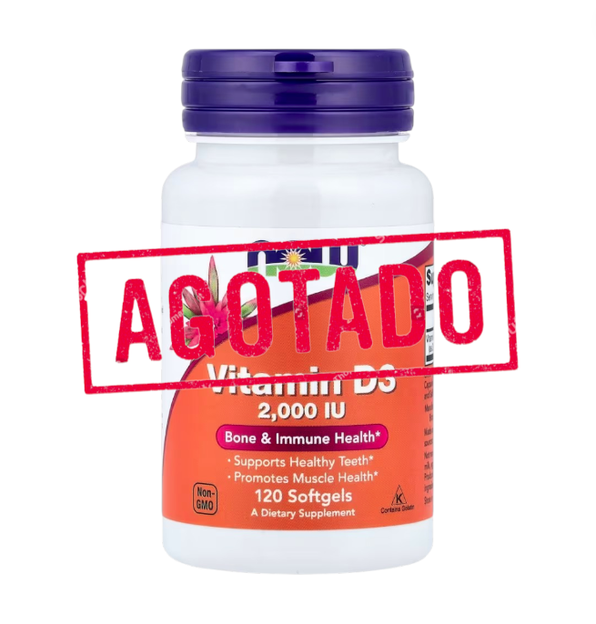 VITAMIN D-3 2,000 IU x 120 CAPS - NOW