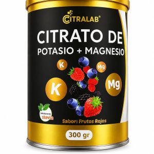 CITRATO DE POTASIO + MAGNESIO x 300 GR (frutos rojos) - CITRALAB
