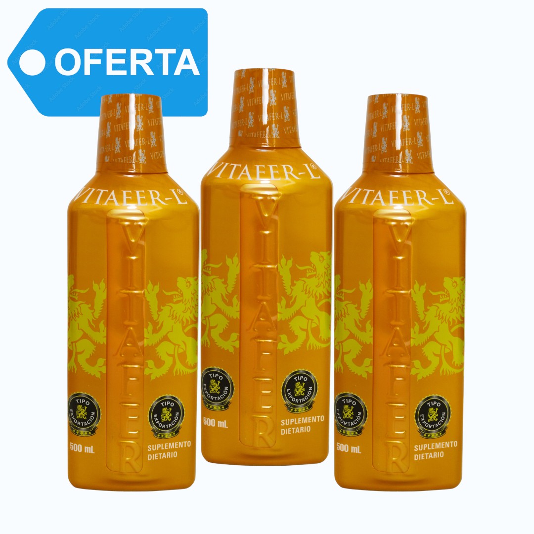 TRIPACK (3) VITAFER-L FRASCO (500 ML) IMPORTADO ORIGINAL