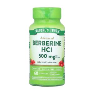 BERBERINE HCI 500 MG x 60 CAPS - NATURE'S TRUTH