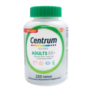 SILVER ADULTS 50+ 220 TABLETS - CENTRUM