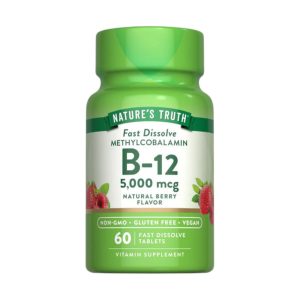 B-12 5,000 MCG x 60 TABLETS - NATURE'S TRUTH