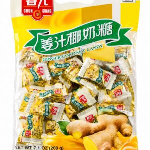 GINGER COCONUT CANDY x 200 G - CHUN GUANG