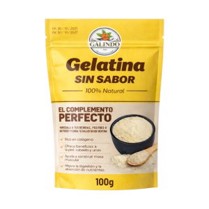 GELATINA SIN SABOR 100 Gr - GALINDO