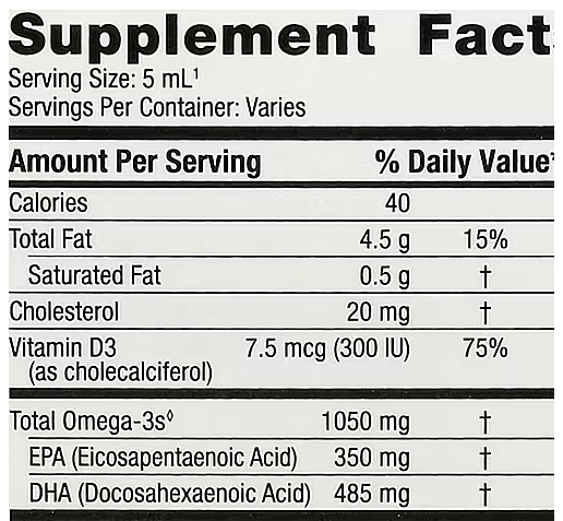 BABY'S DHA 1050 MG + 300 IU (D3) x 60 ML (Americano) - NORDIC NATURALS - Imagen 3