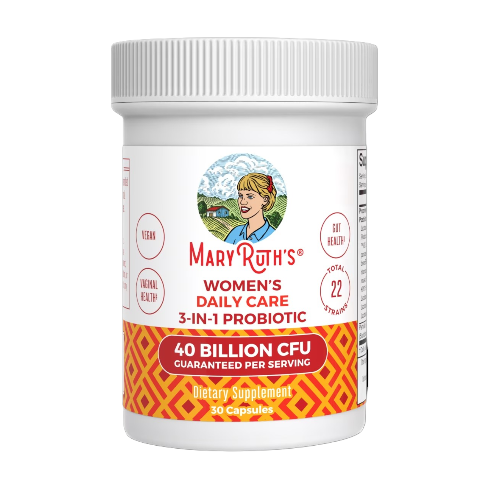 WOMEN'S DAILY CARE 3 en 1 PROBIOTIC x 30 CAPS - MARY RUTH'S - Imagen 2