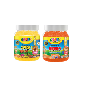 PACK (2) GOMITAS HIERRO PARA NIÑOS + OMEGA 3 NIÑOS