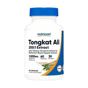 TONGKAT ALI (200:1 extract) 1,000 MG x 60 CAPS - NUTRICOST