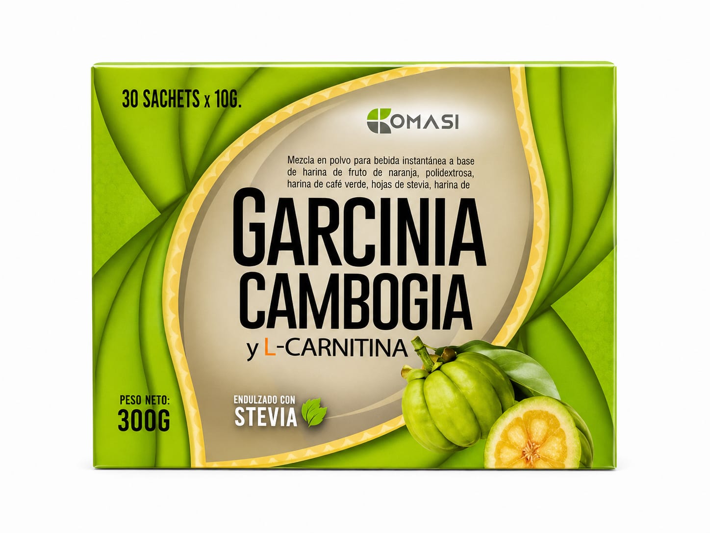 GARCINA CAMBOGIA Y L-CARNITINA 30 SACHETS x 10G - OMASI