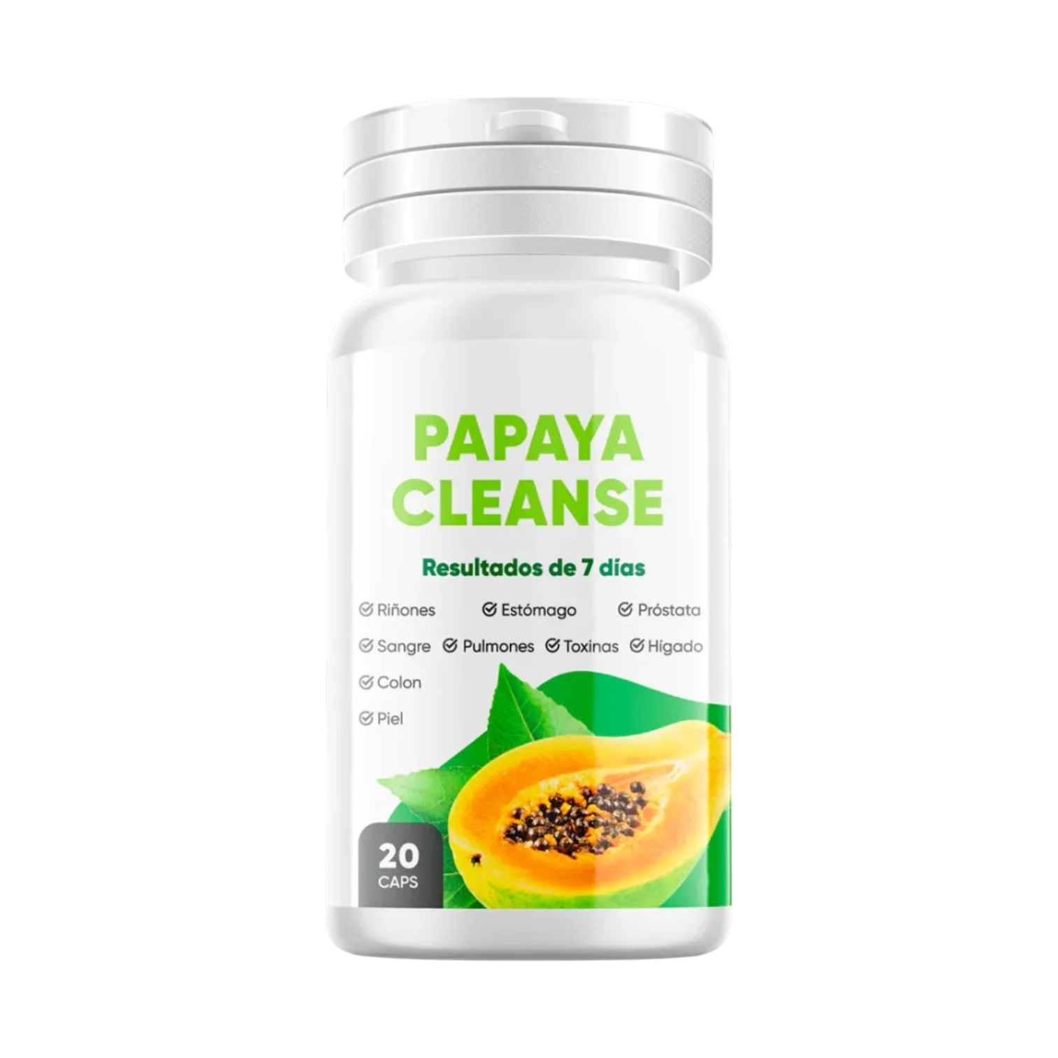 TRIPACK - PAPAYA CLEANSE (SUPLEMENTO NATURAL) x 20 CAPS - Imagen 2